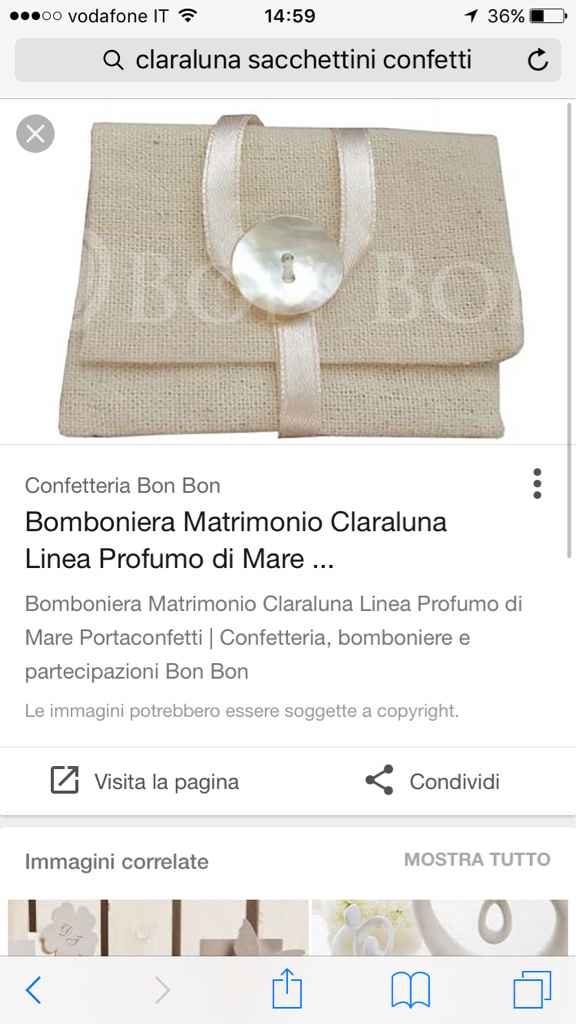 Sacchettini e partecipazioni claraluna ? - 1