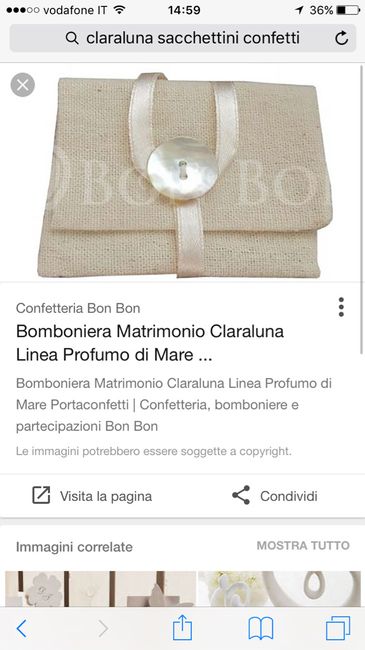 Sacchettini e partecipazioni claraluna ? - 1