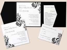 invito bianco e nero