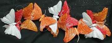 matrimonio arancione farfalle