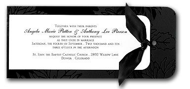 invito bianco e nero