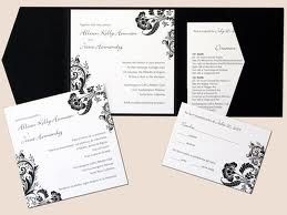 invito bianco e nero