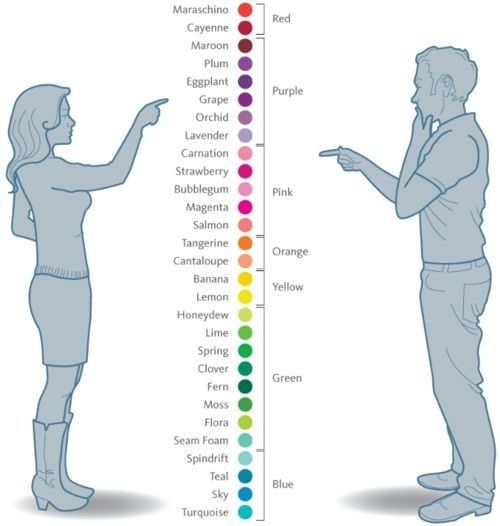 percezione colori uomo e donna