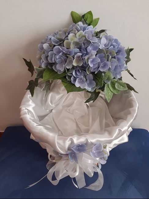 Decorazioni floreali con il blu 16