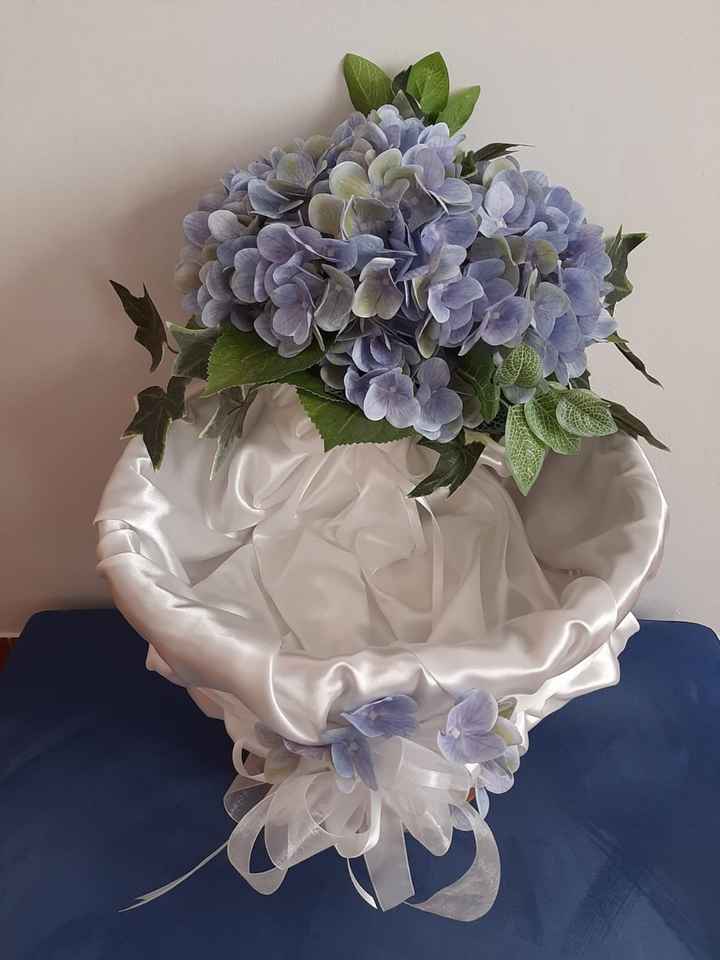 Decorazioni floreali con il blu - 3