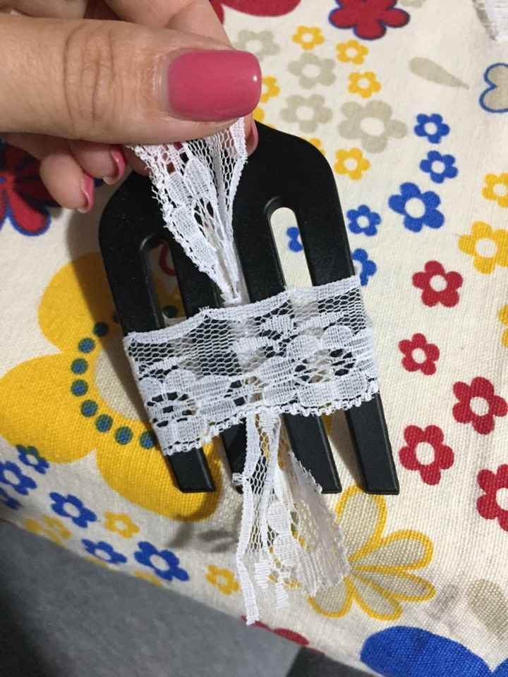 Tutorial coni porta riso tema pizzo fai da te! - 13