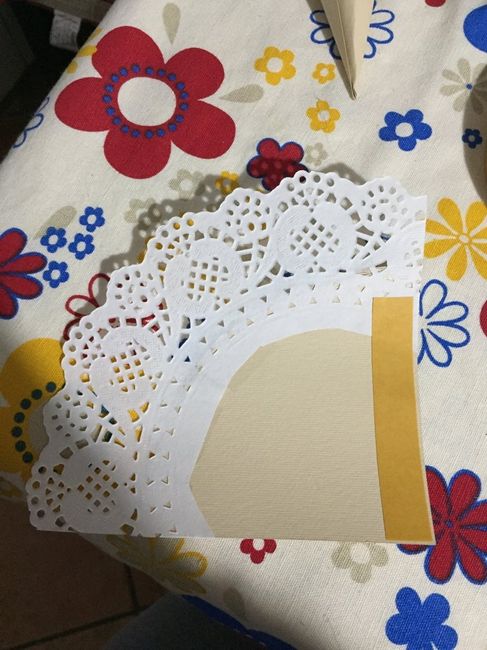 Tutorial coni porta riso tema pizzo fai da te! - 6