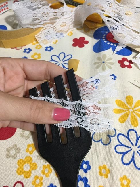 Tutorial coni porta riso tema pizzo fai da te! - 10