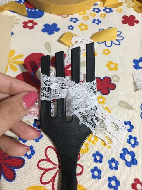 Tutorial coni porta riso tema pizzo fai da te! - 11