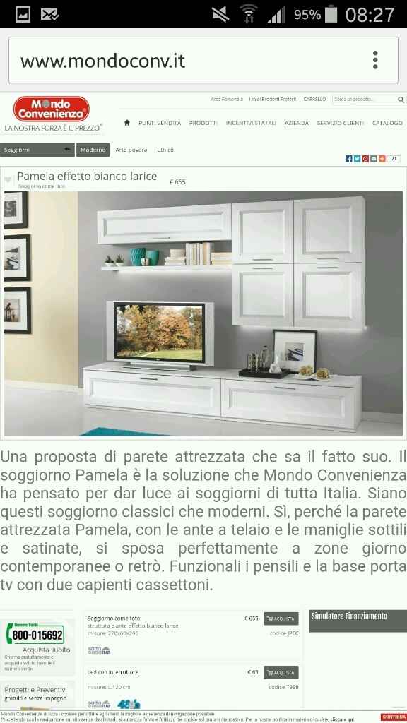 Abbinamento cucina e salotto - 1