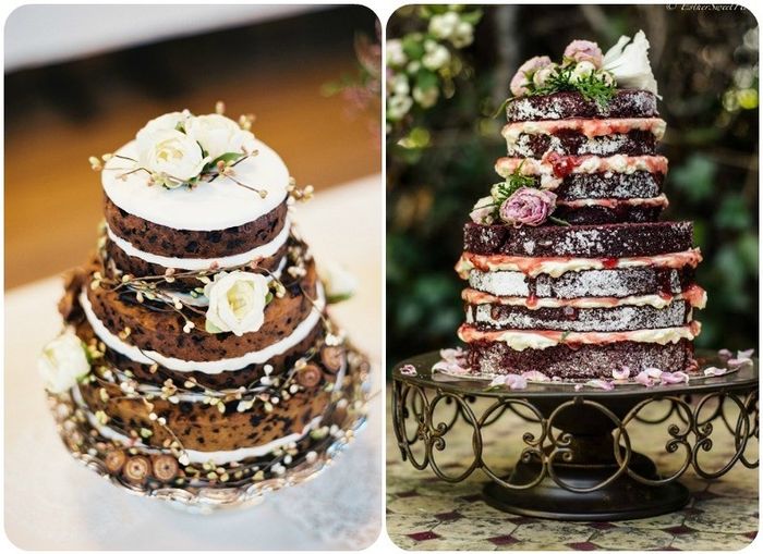 naked cake crema frutta e cioccolato