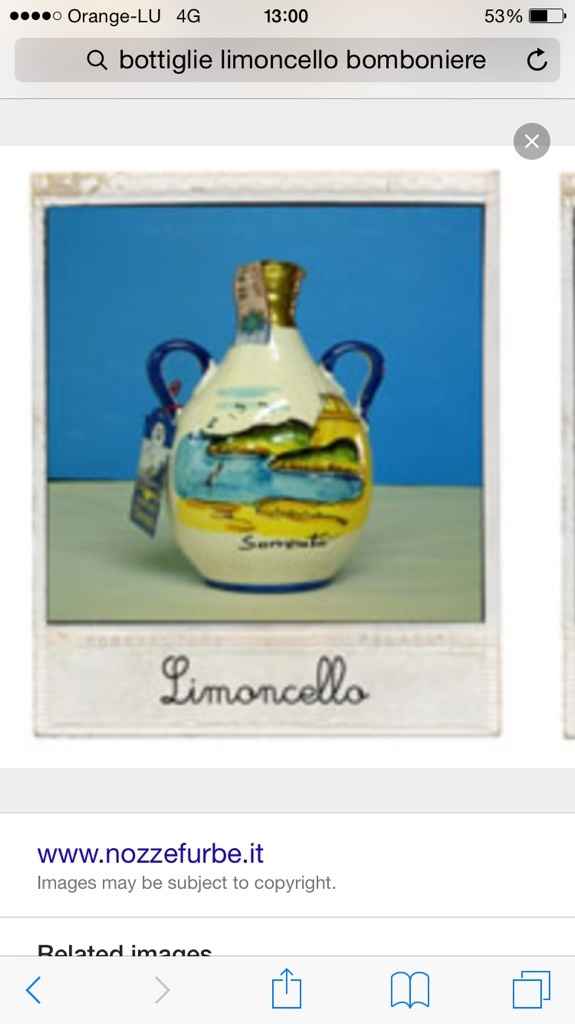 Bomboniera bottiglie limoncello sorrento - 2
