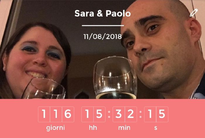 Il countdown delle tue nozze segna...⏰ - 1