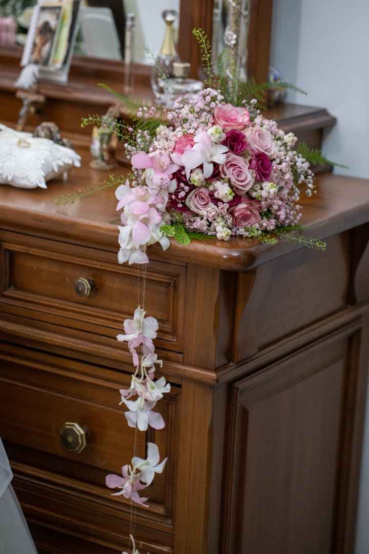 Bouquet bianco e rosa: mi mostrate i vostri? - 1