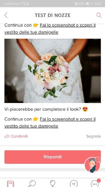 Fai lo screenshot e scopri il tuo bouquet - 1