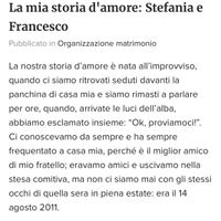 Ultimo passo: raccontaci la tua storia d'amore! - 1