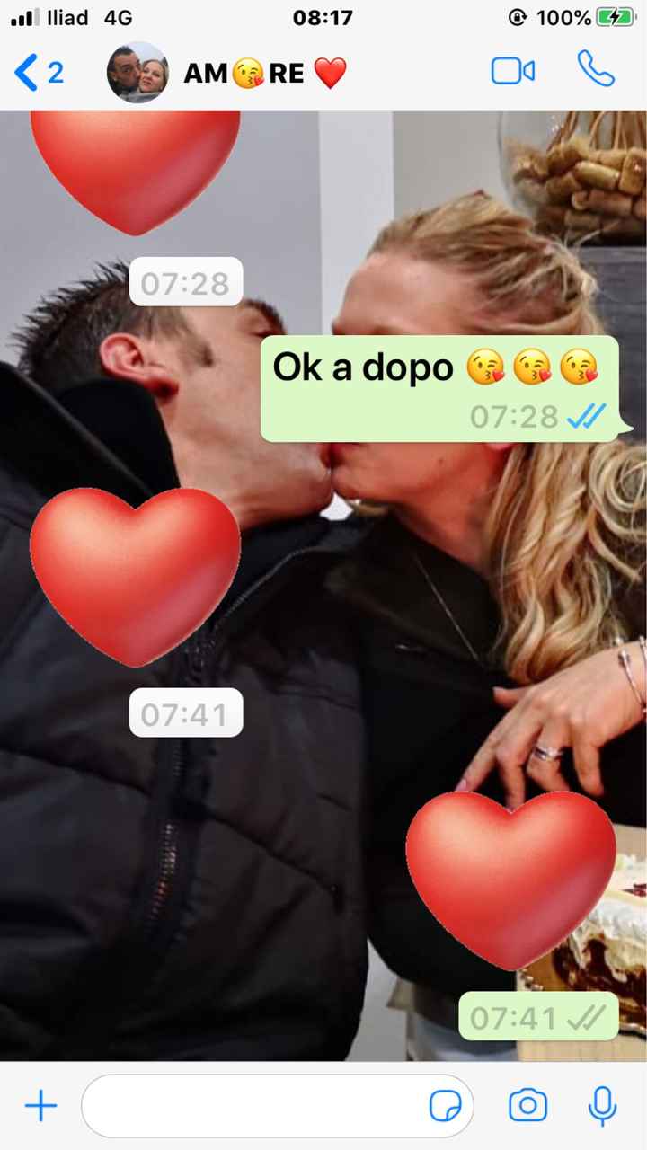 Condividi lo screenshot dell'ultimo messaggio che vi siete inviati - 1