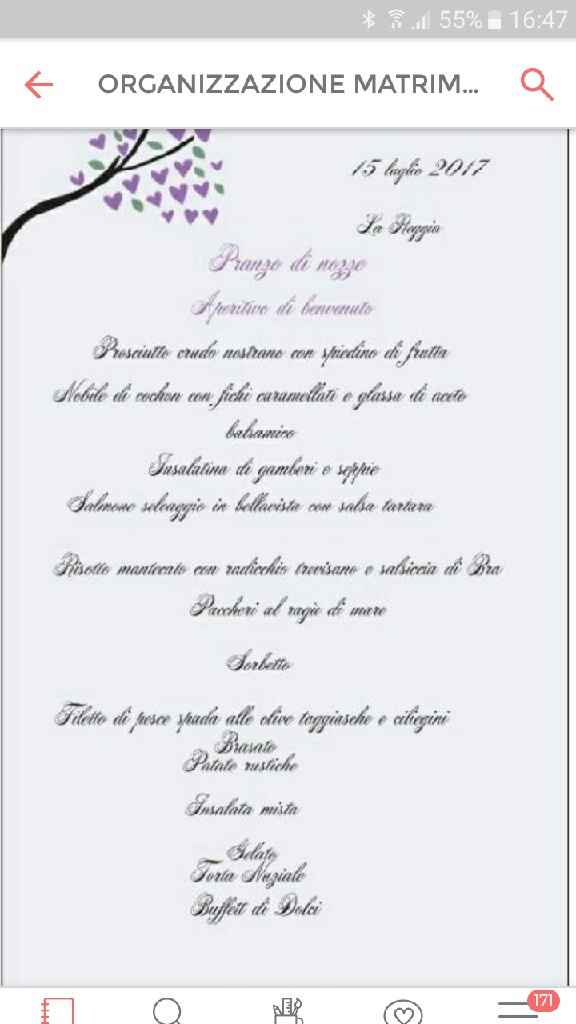 Menù matrimonio.. - 1