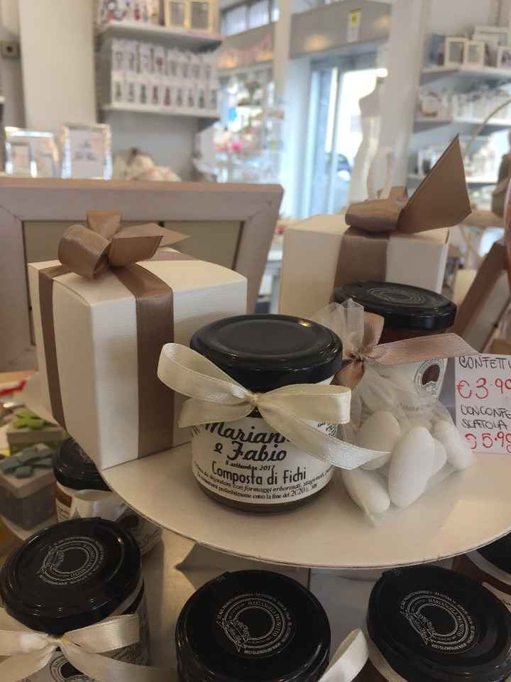 Ecco le nostre bomboniere 