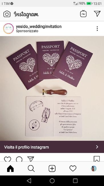 Partecipazioni tema viaggio - 1