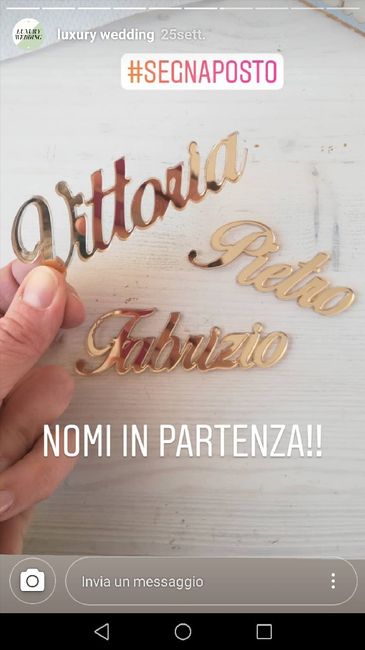 Segnaposto oroginali - 1