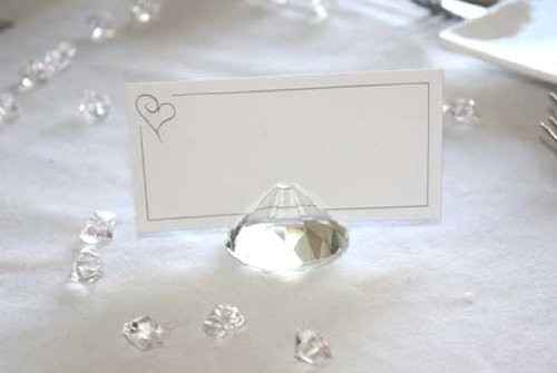 Idee segnaposto tema cristallo - 1