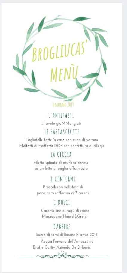 menù siena