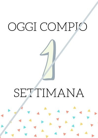 Esempio per una settimana