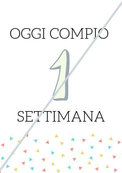 Esempio per una settimana