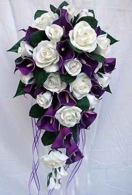 Bouquet viola bianco