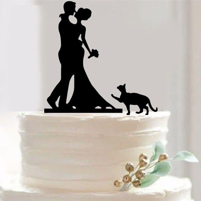 Cake topper micio