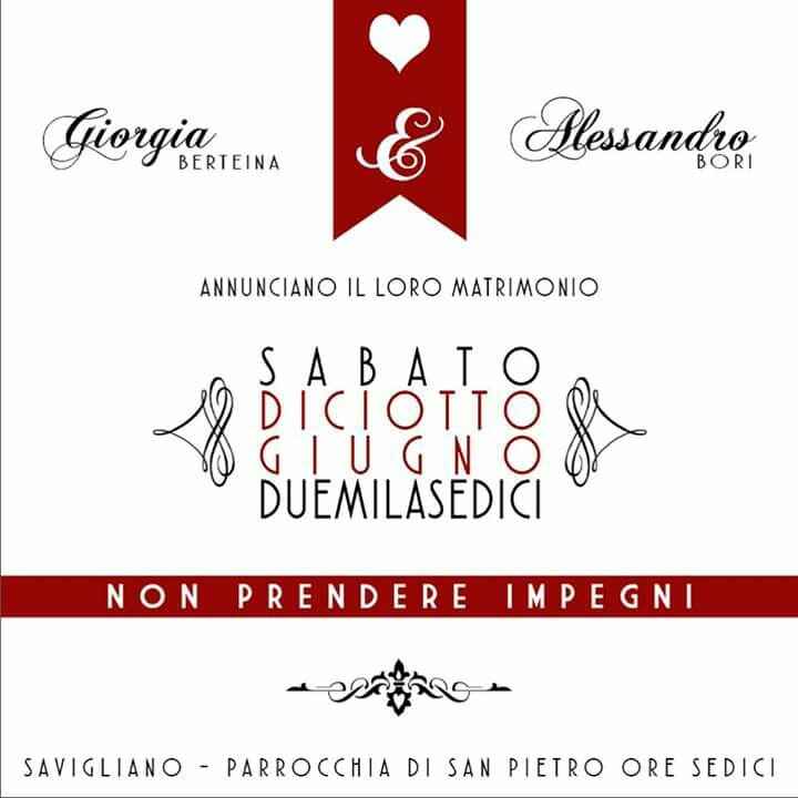 Save the date: raccogliamoli tutti qui! - 1