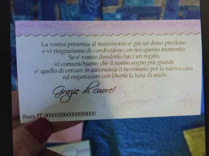 Cosa avete scritto nella vostra partecipazione? - 1