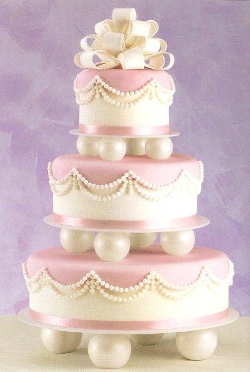 wedding cake tema perle