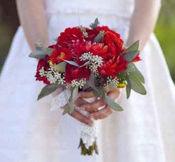 bouquet sposa rossa