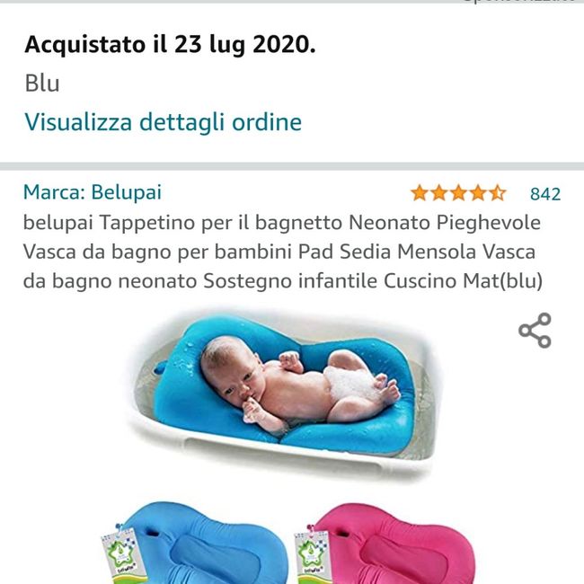 Materassino da vaschetta neonato 2 mesi - 1