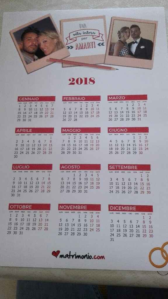Ecccolo il mio calendario - 1