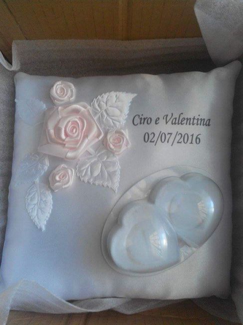 Cuscino porta fedi pronto - 1