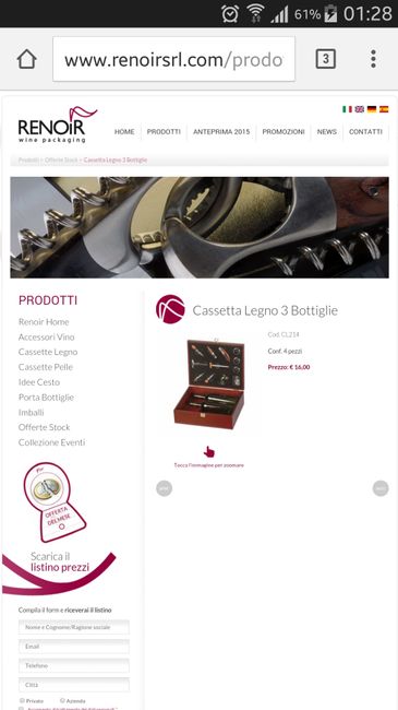 Set vino come regalo ai testimoni - 1