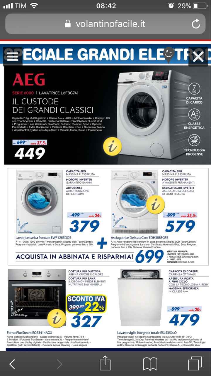 Ancora dilemma lavatrice ☺️ Cosa ne pensate di quest’offerta???? Entrate 😘 - 1