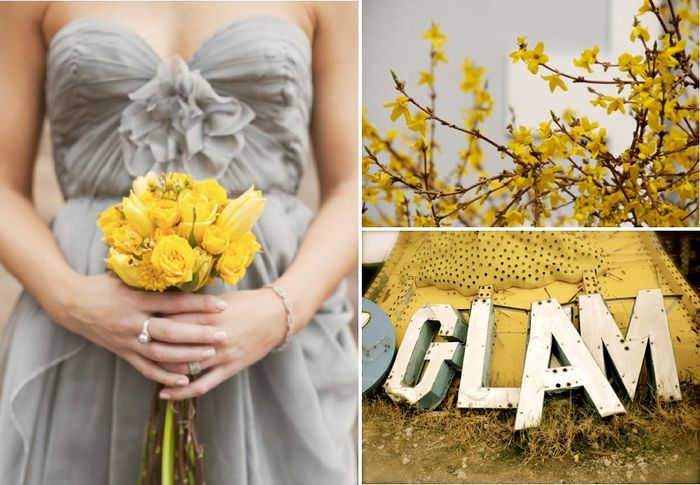 Idee nozze grigio e giallo