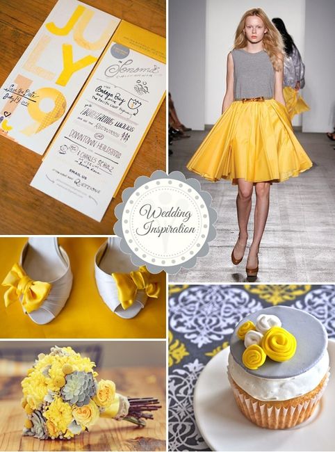 Idee nozze grigio e giallo