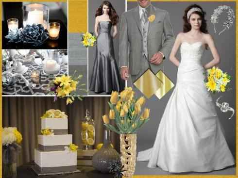 Idee nozze grigio e giallo