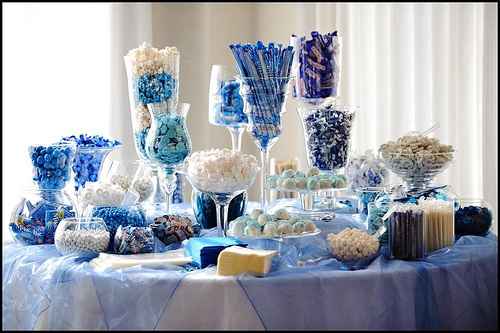 confettata in blu