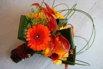 boquet arancio e giallo