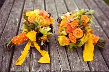 boquet arancio e giallo