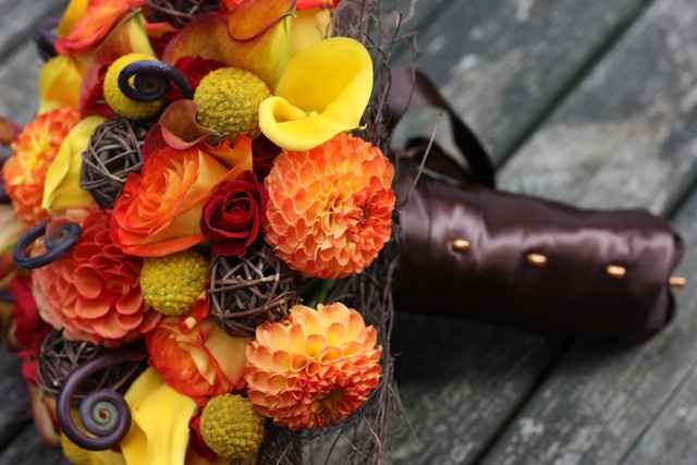 boquet arancio e giallo