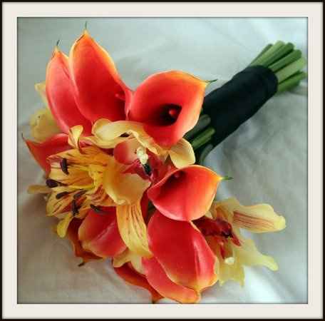 boquet arancio e giallo