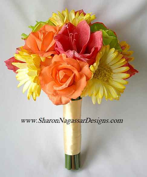 boquet arancio e giallo