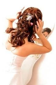acconciatura sposa riccia